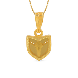 Pretty Blooming Bud Gold Pendant
