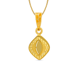 Eclectic Pear Drop Gold Pendant