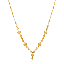 Striking Multi Beaded Gold Necklace