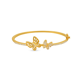 Lambent Twin Butterfly Gold Bracelet