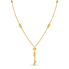 Enticing Dancing Beads Gold Necklace