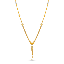 Exquisite Twisted Rope Gold Necklace