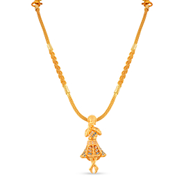 Contemporary Twisted Rope Gold Necklace - Mudra Collection