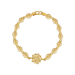 Timeless Floral Gold Bracelet - Ruya Collection