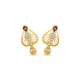 Fabulous Dew Drops Gold Earrings - Ruya Collection