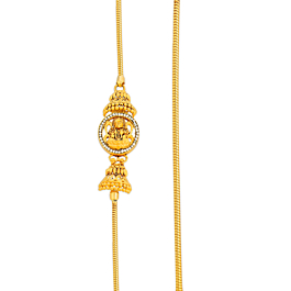 Goddess Lakshmi Gold Thali Mugappu Chain