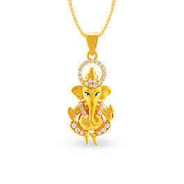 22 KT Ganesha Gold Pendant GPN1582