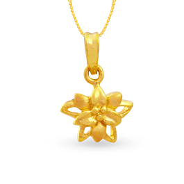 Convertible Stylish Floral Gold Pendant