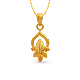 Dazzling Flower Gold Pendant