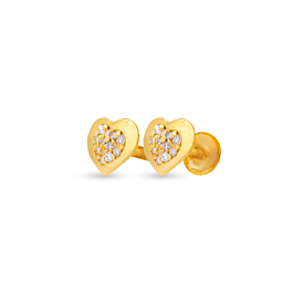 Magnetic Heartin Gold Earrings
