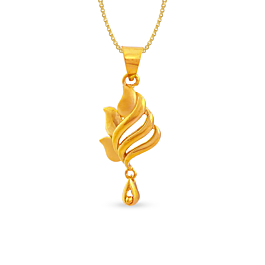 Impressive Leaf Design Gold Pendants | 17B247681