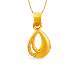 Incredible Drop Design Gold Pendants | 17B247707