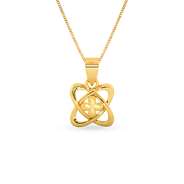 Pristine Floral Energy Gold Pendant