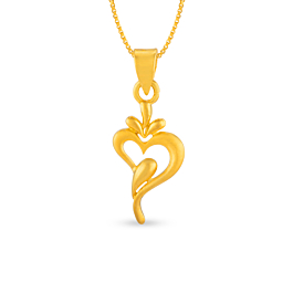 Mesmerizing Valentine Heart Gold Pendant