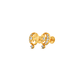 Allure Stylish Gold Earrings