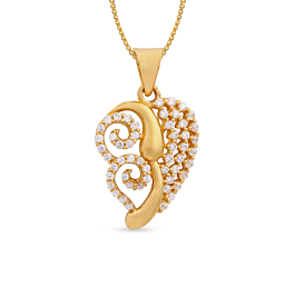 Gorgeous Swirl Gold Pendant