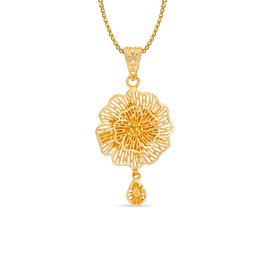 Everblooming Floral Gold Pendant