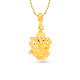 Glorious Ganesha Gold Pendant