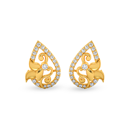 Charming Mini Butterfly Gold Earrings