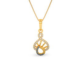 Ethereal Whirl Gold Pendant