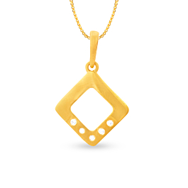 Classic Geometric Design Gold Pendants