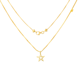 Super Cool Star Gold Necklace