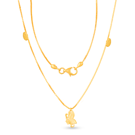 Trendy Angelic Butterfly Gold Necklaces
