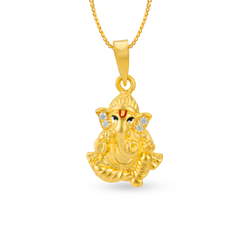Glitzy Timeless Lord Ganesha Gold Pendants