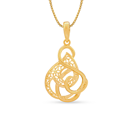 Stylish Loop Gold Pendants