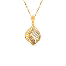Stylish Fancy Semi Stone Gold Pendants