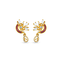 Stunning Sleek Gold Earrings