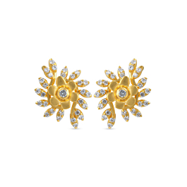 Lambent Floral Gold Earrings