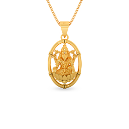 Goddess Lakshmi Gold Pendant