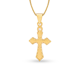 Divine Holy Cross Gold Pendant