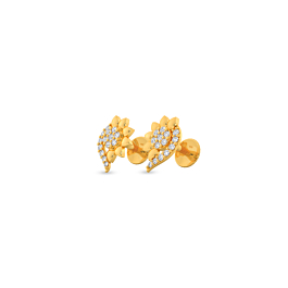 Outstanding Designer Stud Gold Earrings