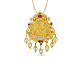 Traditional Lakshmi Gold Pendant