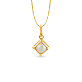 Effulgent Pearl Gold Pendant