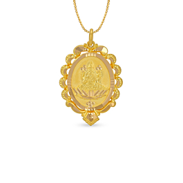 Sacred Lakshmi Gold Pendant
