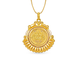 Traditional Shri Lakshmi Gold Pendant