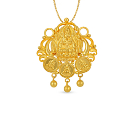 Divine Goddess Shri Lakshmi Gold Pendant