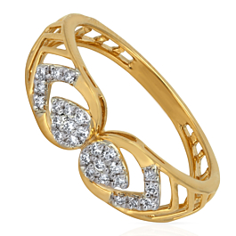 Glinting Dew Drop Diamond Ring - Theiaa Collection