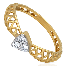 Artistic Triangular Diamond Ring - Theiaa Collection