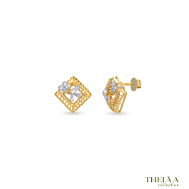 Classy Square Diamond Earrings - Theiaa Collection