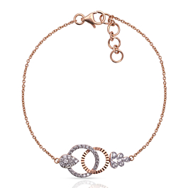 Sparkling Interlock Circle Diamond Bracelet - Melody Collection