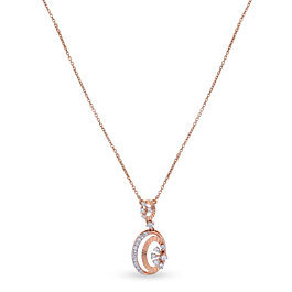 Gorgeous Oval Shaped Diamond Necklace - Melody Collection