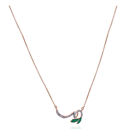 Exquisite Leaf Diamond Necklace - Aziraa Collection