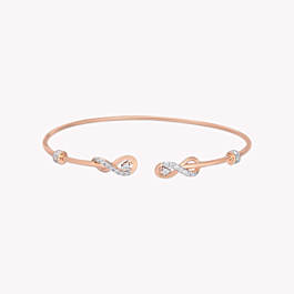 Charming Infinite Diamond Cuff Bracelet - Tubella Collection