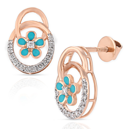 Fabulous Mini Floral Diamond Earrings - Aziraa Collection