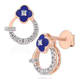 Alluring Floral Diamond Earrings - Aziraa Collection