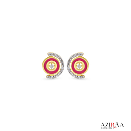 Eclectic Round Diamond Earrings - Aziraa Collection